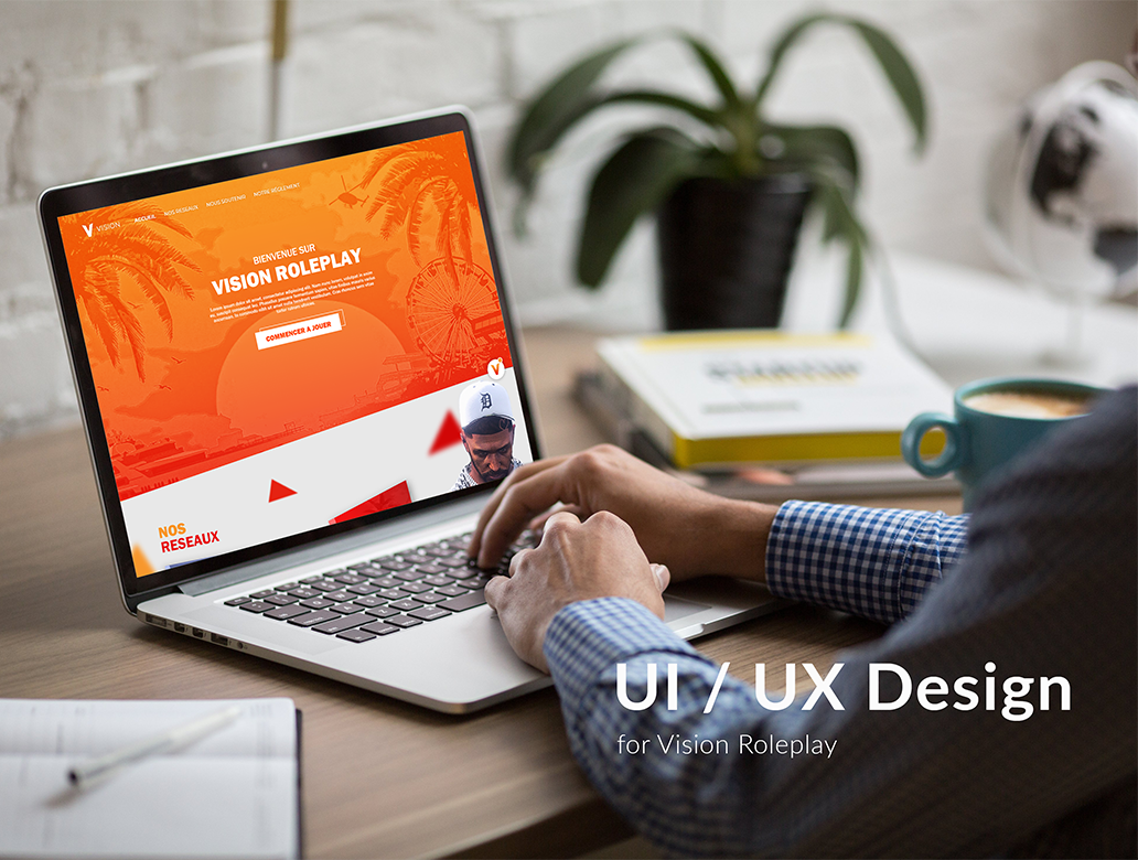 Design UI/UX par Prisme Agency pour Vision Roleplay